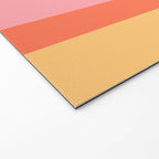 Retro Modern Vertical Stripe Pattern Pink Orange Yellow Purple  Welcome Mat Gallery Image 2