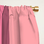 Retro Modern Vertical Stripe Pattern Pink Orange Yellow Purple  Window Curtain Gallery Image 2