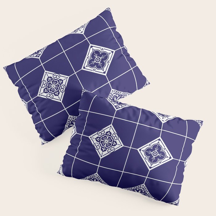 Talavera Mexican Tile - Porcelain Palette Pillow Sham Gallery Image 1