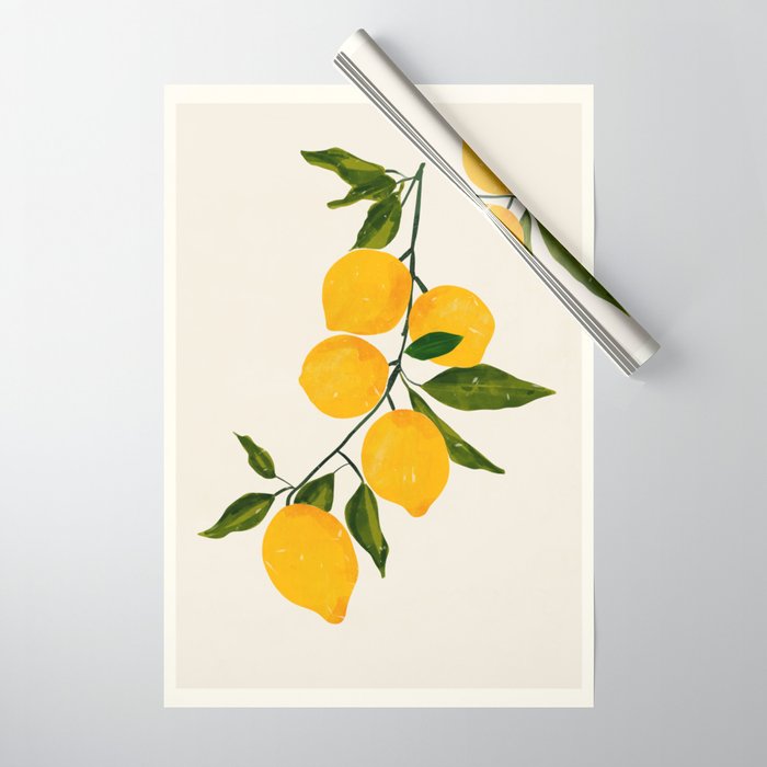 Lemon 3 Wrapping Paper Gallery Image 1
