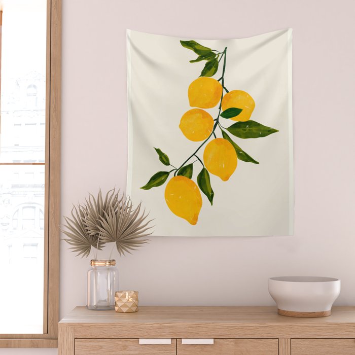Lemon 3 Wall Tapestry Gallery Image 2