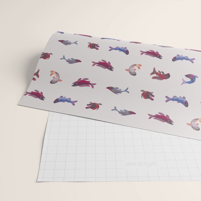 Salmon Wrapping Paper Gallery Image 2