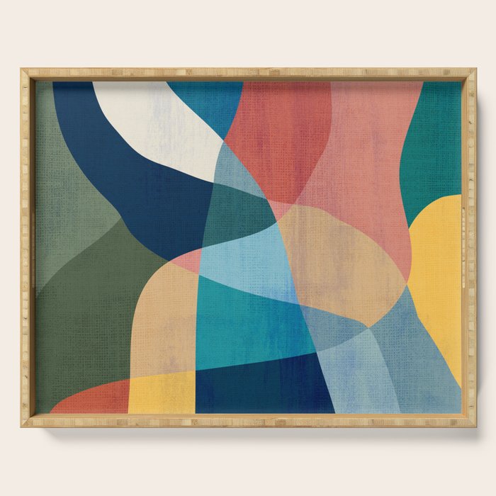 Waterfall and forest Serving Tray Gallery Image 1