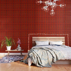 N194 - Red Berber Atlas Oriental Traditional Moroccan Style Wallpaper Gallery Image 3