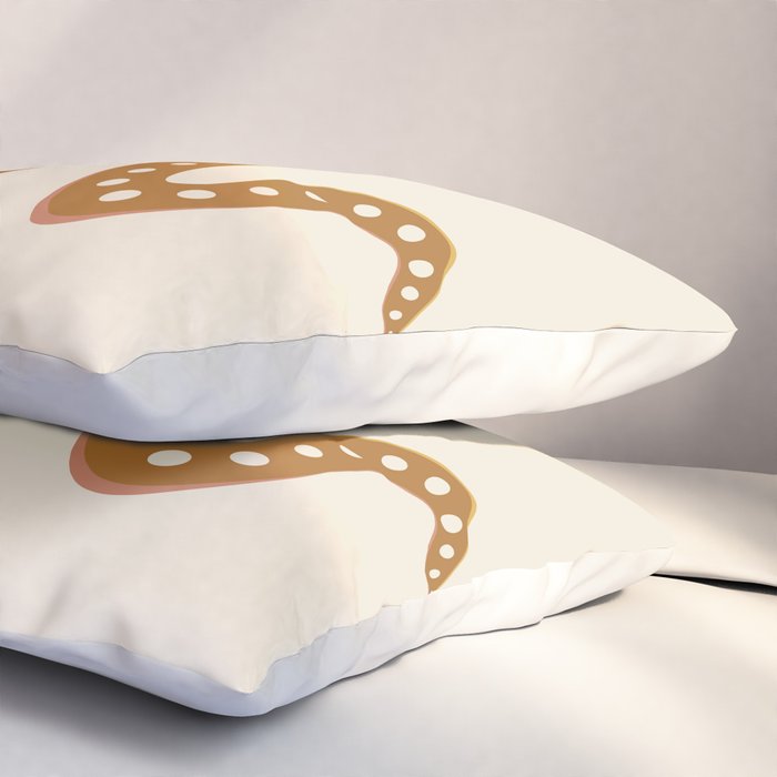 Minimal Snake - Desert Orange II Pillow Sham Gallery Image 3