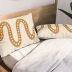 Minimal Snake - Desert Orange II Pillow Sham Gallery Image 2
