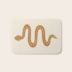 Minimal Snake - Desert Orange II Bath Mat Gallery Image 1