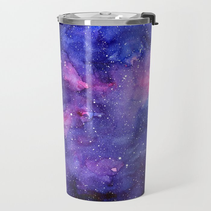 Galaxy Pattern Watercolor Travel Mug Gallery Image 2
