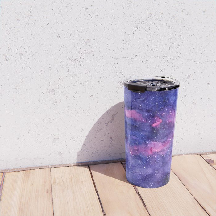 Galaxy Pattern Watercolor Travel Mug Gallery Image 4