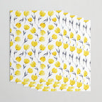 Yellow Tulips | Watercolour Pattern Wrapping Paper Gallery Image 3