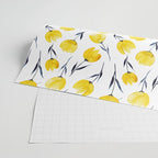 Yellow Tulips | Watercolour Pattern Wrapping Paper Gallery Image 2