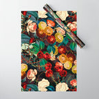Night Botanical Forest Wrapping Paper Gallery Image 1