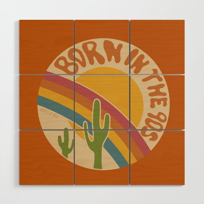 Born in the 90s Wood Wall Art Gallery Image 1