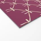 Bows & Ribbons Pattern XXXIII Plum Purple Welcome Mat Gallery Image 2