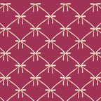 Bows & Ribbons Pattern XXXIII Plum Purple Coffee Mug Gallery Image 2