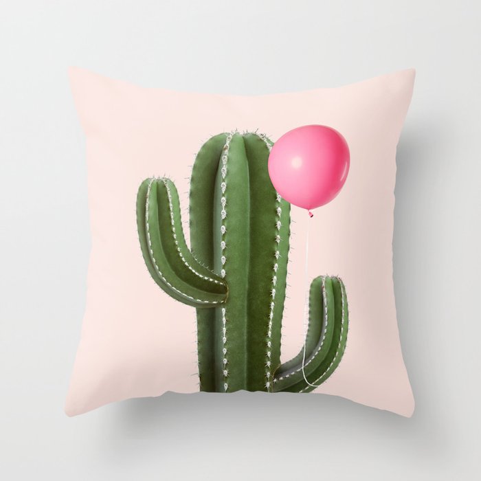 PRICKLY FRIENDS Throw Pillow Gallery Image 1