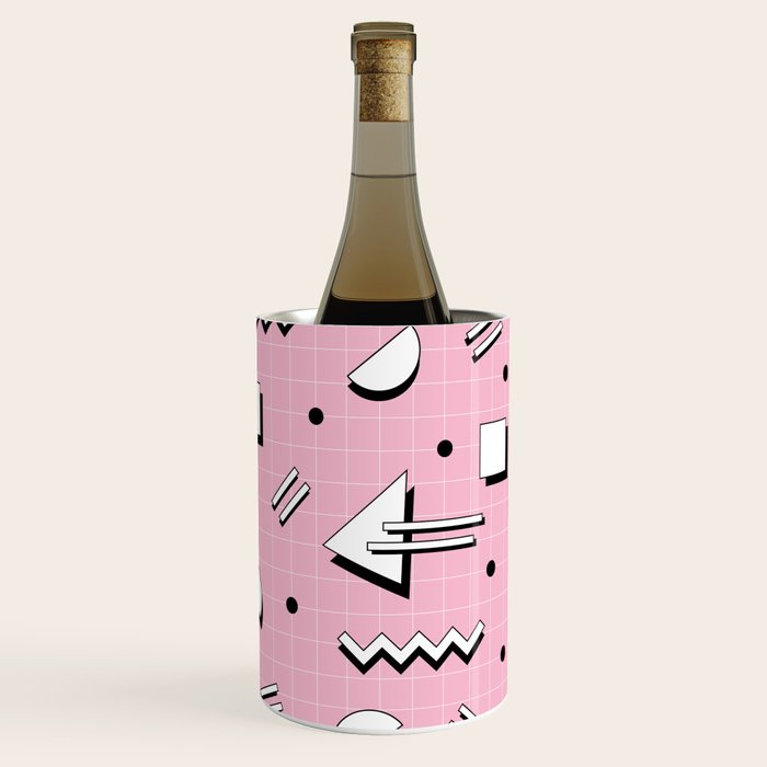 Memphis pattern 70 - 80s / 90s Retro Wine Chiller Gallery Image 3