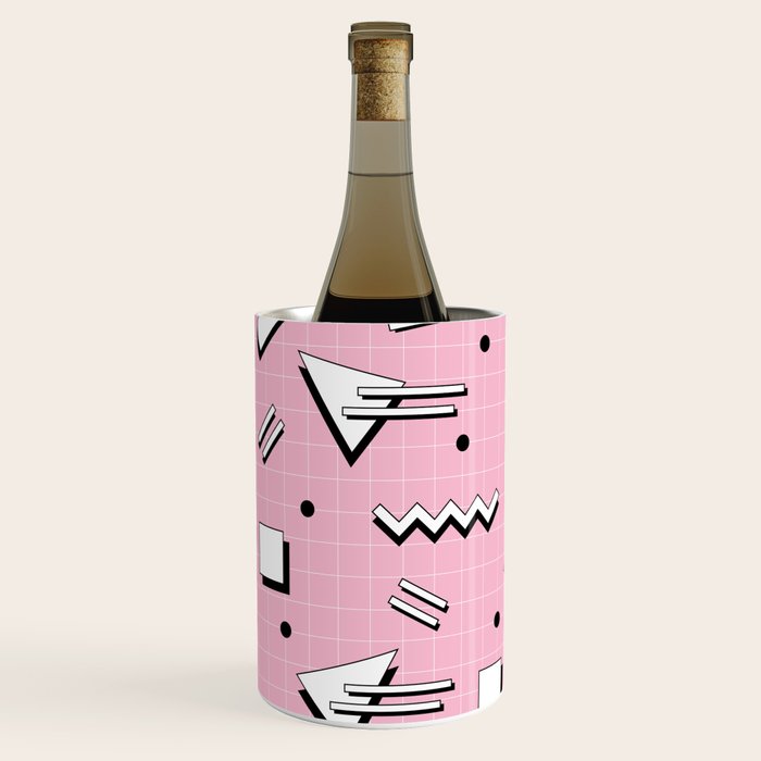 Memphis pattern 70 - 80s / 90s Retro Wine Chiller Gallery Image 2