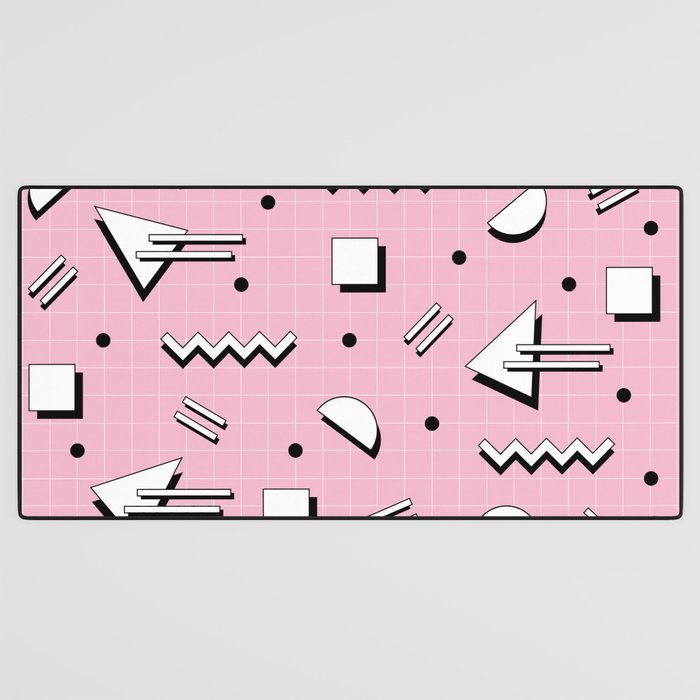 Memphis pattern 70 - 80s / 90s Retro Desk Mat Gallery Image 3