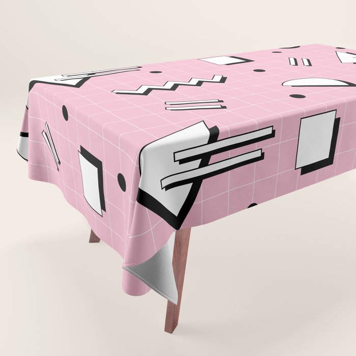 Memphis pattern 70 - 80s / 90s Retro Tablecloth Gallery Image 1