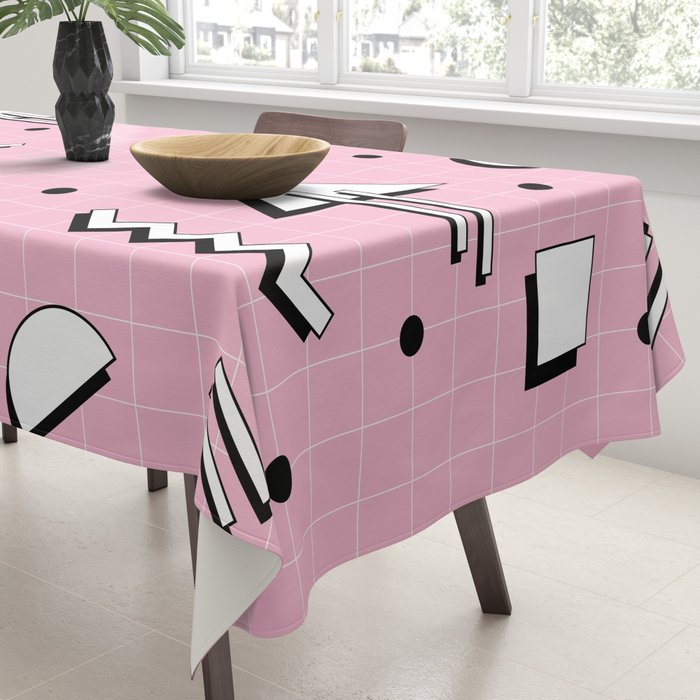 Memphis pattern 70 - 80s / 90s Retro Tablecloth Gallery Image 3