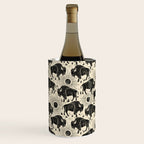 Bison - black and cream Wine Chiller Gallery Image 1