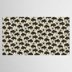 Bison - black and cream Tablecloth Gallery Image 2