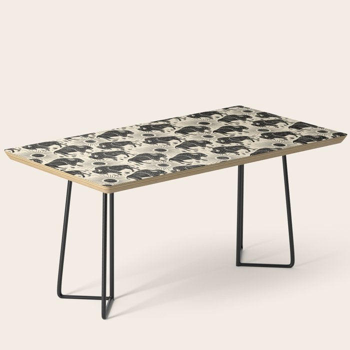 Bison - black and cream Coffee Table Gallery Image 1