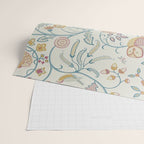 William Morris Newill Owl Art Indigo Saffron Vintage Pattern Wrapping Paper Gallery Image 2