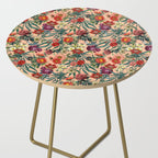 Marijuana and Floral Pattern Side Table Gallery Image 2