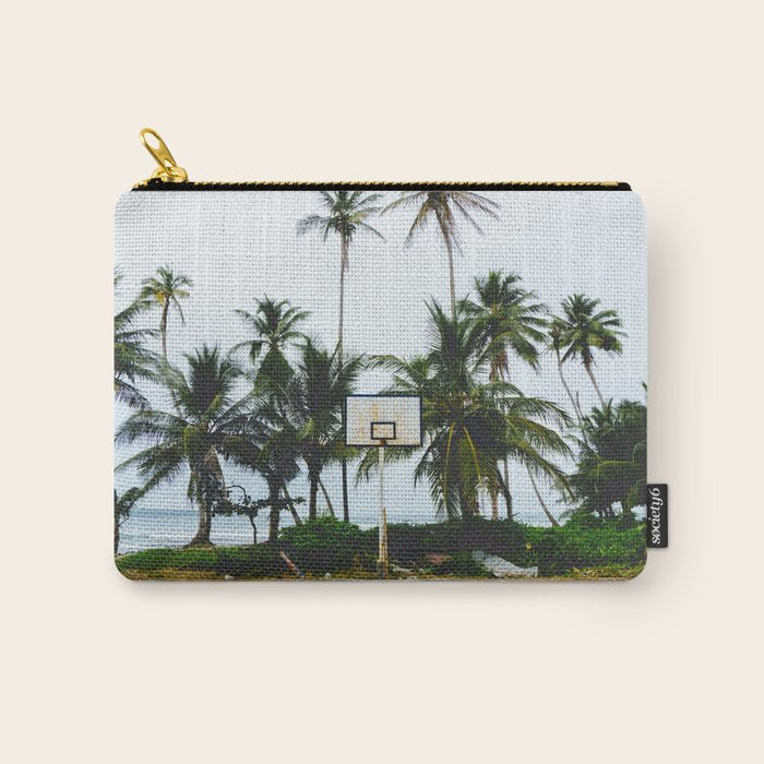 Basketball on Isla Bastimento, Bocas del Toro, Panama Carry All Pouch Gallery Image 1