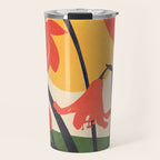 Colorful Bloomscape 2 Travel Mug Gallery Image 1
