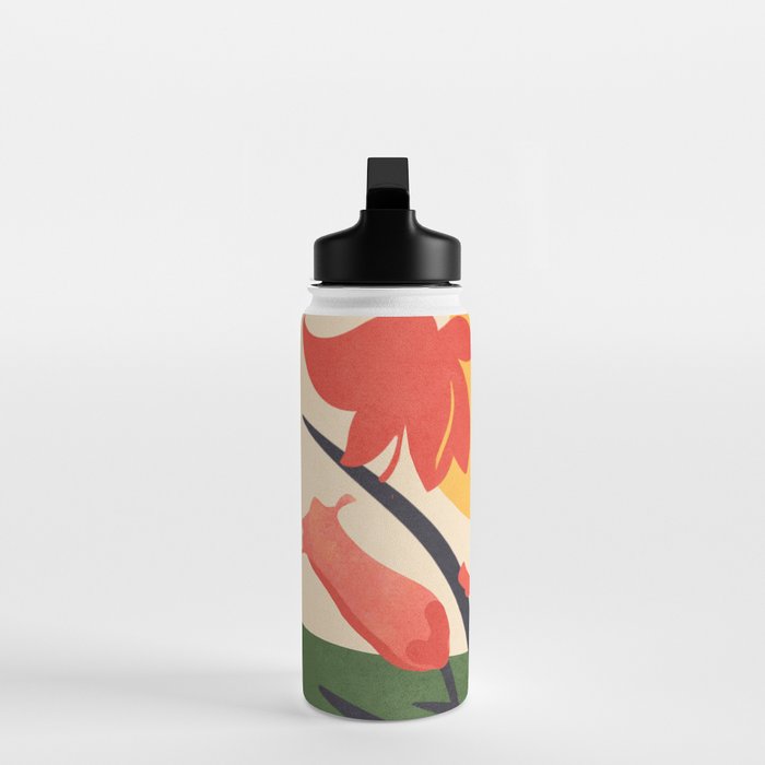 Colorful Bloomscape 2 Water Bottle Gallery Image 3
