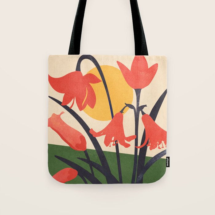 Colorful Bloomscape 2 Tote Bag Gallery Image 1