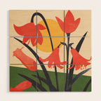 Colorful Bloomscape 2 Wood Wall Art Gallery Image 1