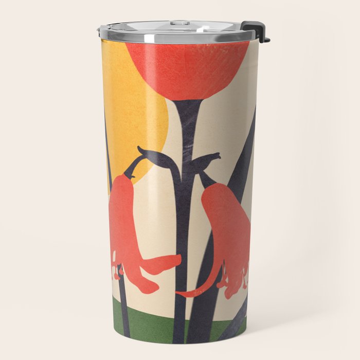 Colorful Bloomscape 2 Travel Mug Gallery Image 2
