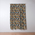 Colorful Dark Forest Animals B Window Curtain Gallery Image 3