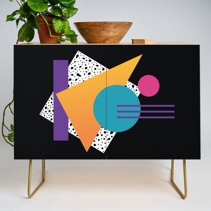 Memphis Pattern 35 / 80s - 90s Retro Credenza Gallery Image 1