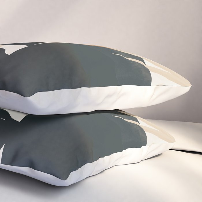Abstract Art Tropical Leaves 7 Pillow Sham Gallery Image 3