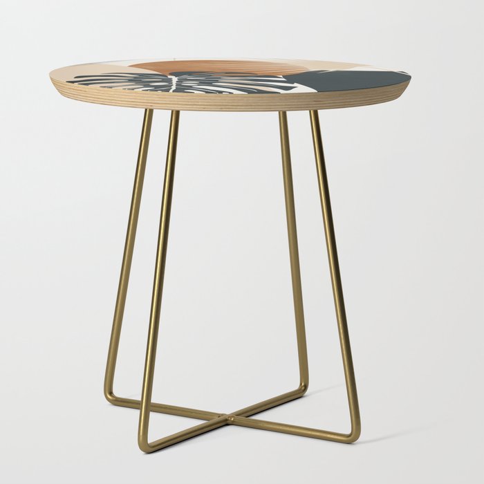 Abstract Art Tropical Leaves 7 Side Table Gallery Image 1