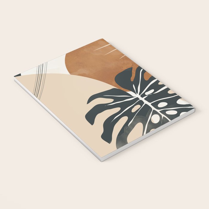 Abstract Art Tropical Leaves 7 Notebook Gallery Image 3