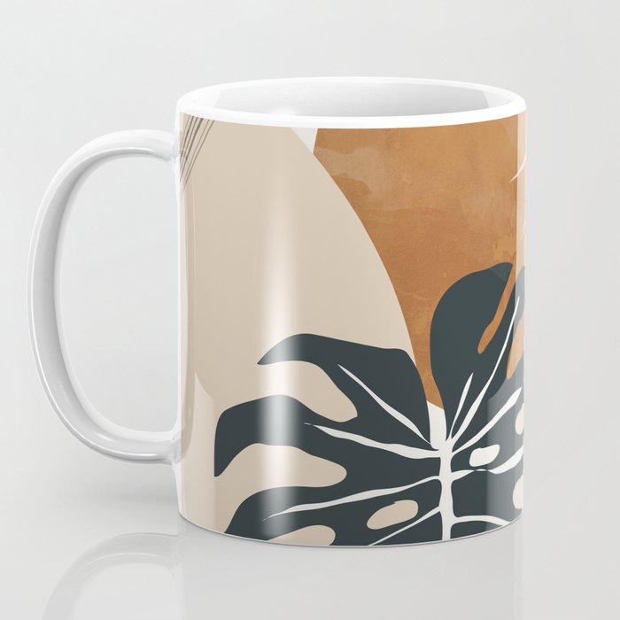 Abstract Art Tropical Leaves 7 Coffee Mug Gallery Image 3
