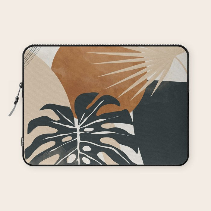 Abstract Art Tropical Leaves 7 Laptop Sleeve Gallery Image 1