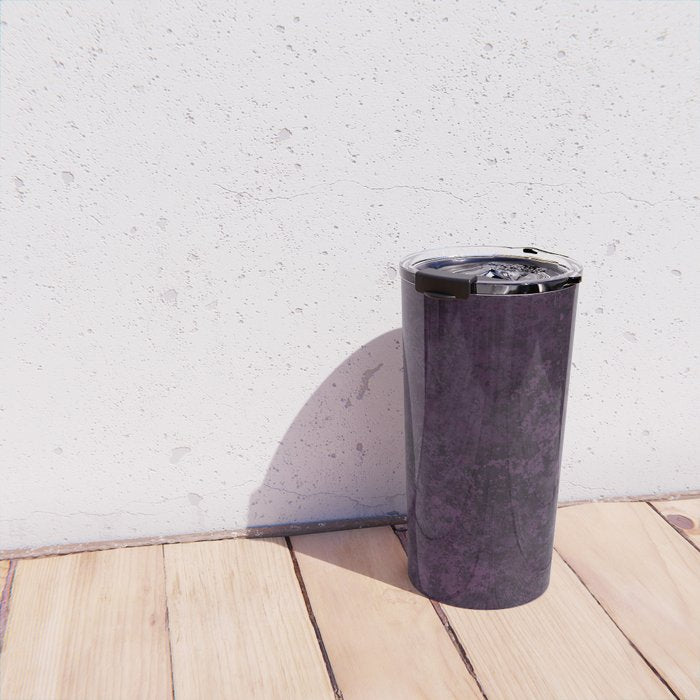 Rough And Tough Texture Fuchsia Purple Plum Blue Travel Mug Gallery Image 4