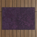 Rough And Tough Texture Fuchsia Purple Plum Blue Outdoor Rug Gallery Image 1