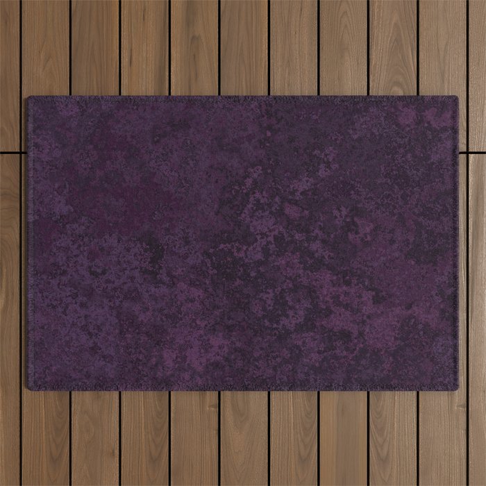 Rough And Tough Texture Fuchsia Purple Plum Blue Outdoor Rug Gallery Image 1