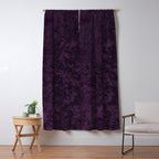 Rough And Tough Texture Fuchsia Purple Plum Blue Window Curtain Gallery Image 5