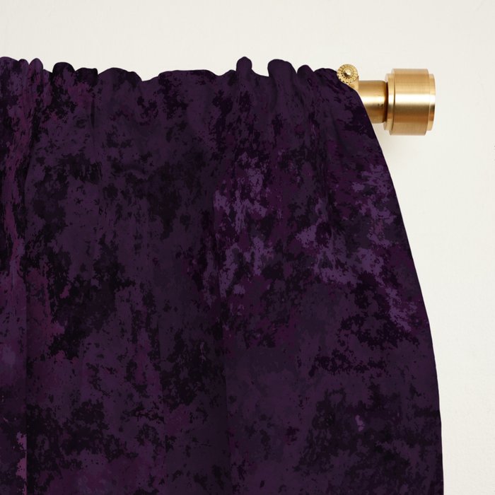 Rough And Tough Texture Fuchsia Purple Plum Blue Window Curtain Gallery Image 2