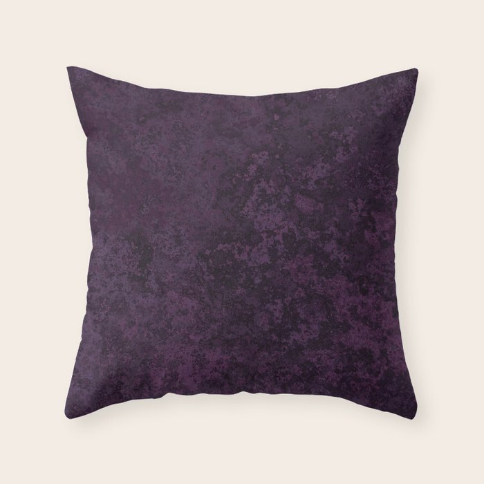 Rough And Tough Texture Fuchsia Purple Plum Blue Throw Pillow Gallery Image 6