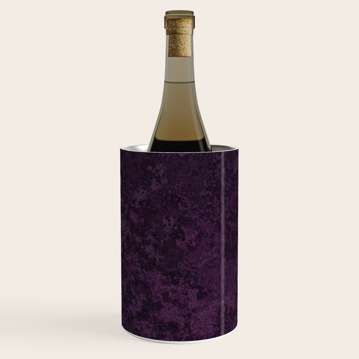 Rough And Tough Texture Fuchsia Purple Plum Blue Wine Chiller Gallery Image 3